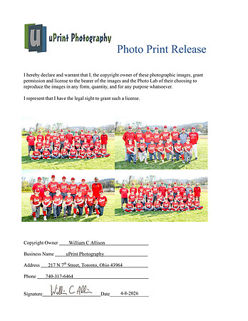Team Photos Print Release