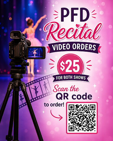 PFD Recital Video Flyer