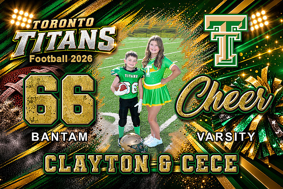 2064 Clayton & Cece - Bantam Football