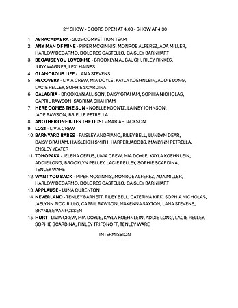 00b Recital Line Up 3